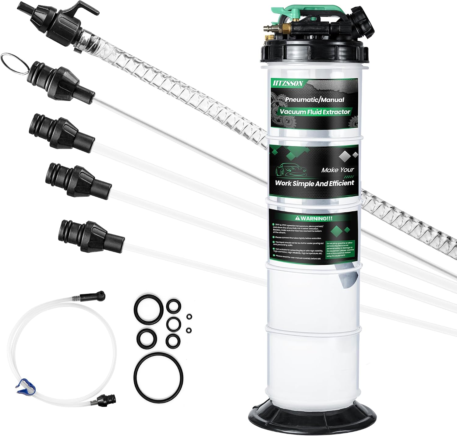 Brake Fluid - 9,5 L/2,5 Gallon Olie-extractiepomp Pneumatisch/Handmatig, Vloeistof-extractor