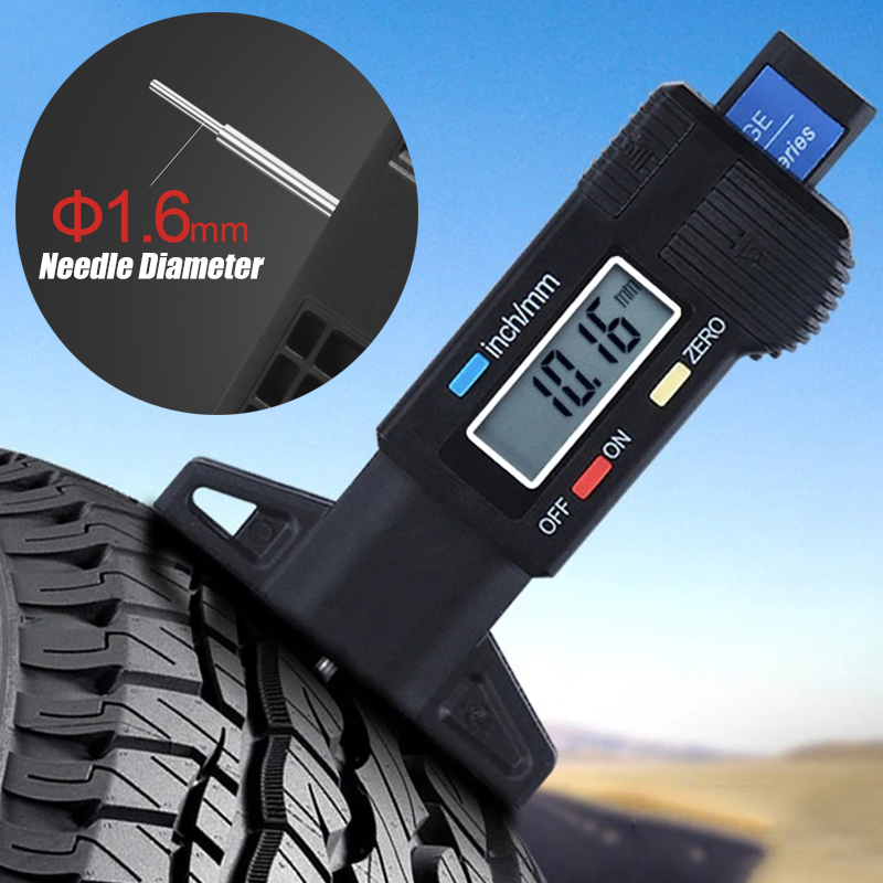 Motorcycle Brake Pads - Digitale motorfiets autoband bandenprofiel dieptemeter meter